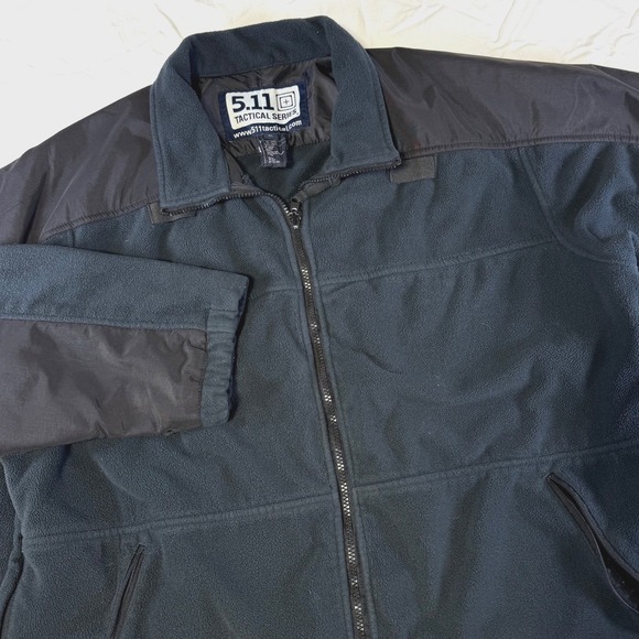 5.11 Tactical Other - 5.11 Tactical Jacket Mens XL Black Fleece Softshell Full Zip Outdoor 48001